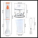 Mixer Licuadora De Mano Licua Tritura Procesa Y Bate 800w Color Blanco
