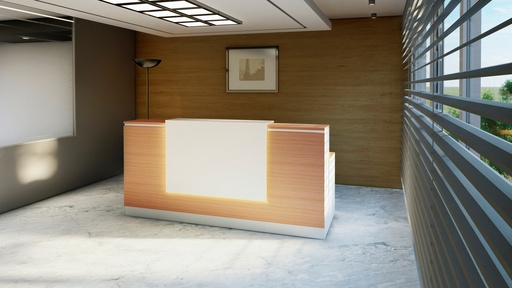 [O1213] Recepción Recta - Todo Melamina   LINEA Symmetry
